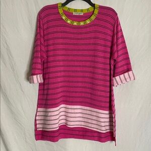 VINTAGE MW - Margaret Winters Sweater Eclectic Grandma Artistic Lagenlook large